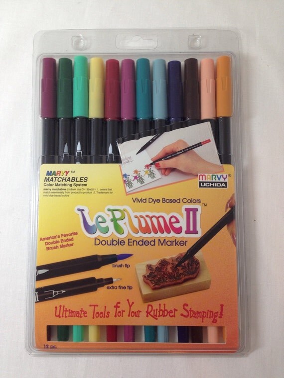 Marvy Uchida LePlume II Rubber Stamp Markers by craftsbycristy