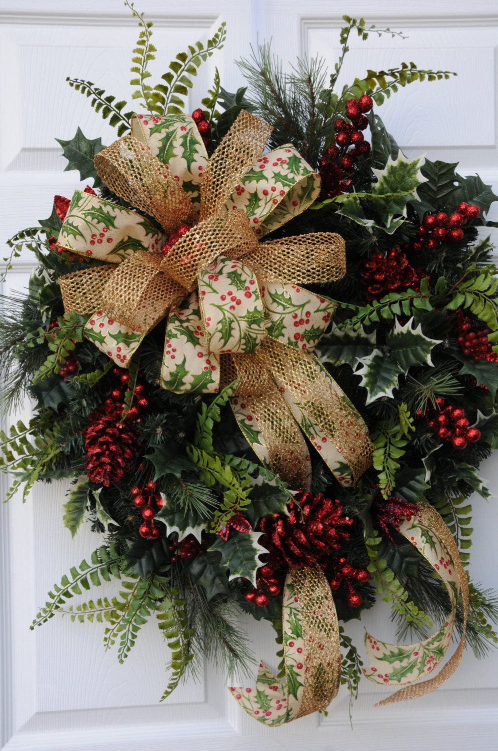 Christmas Holly Wreath