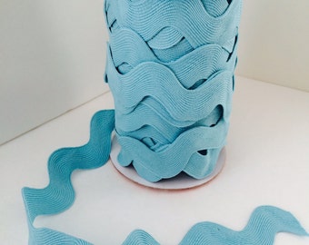 Jumbo Ric Rac-Aqua (5 Yard Bundle) Riley Blake Designs