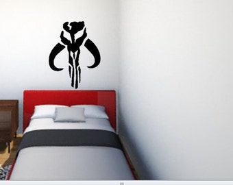 Boba Fett Symbol/Mandalorian Mythosaur Vinyl Wall Decal B1G1