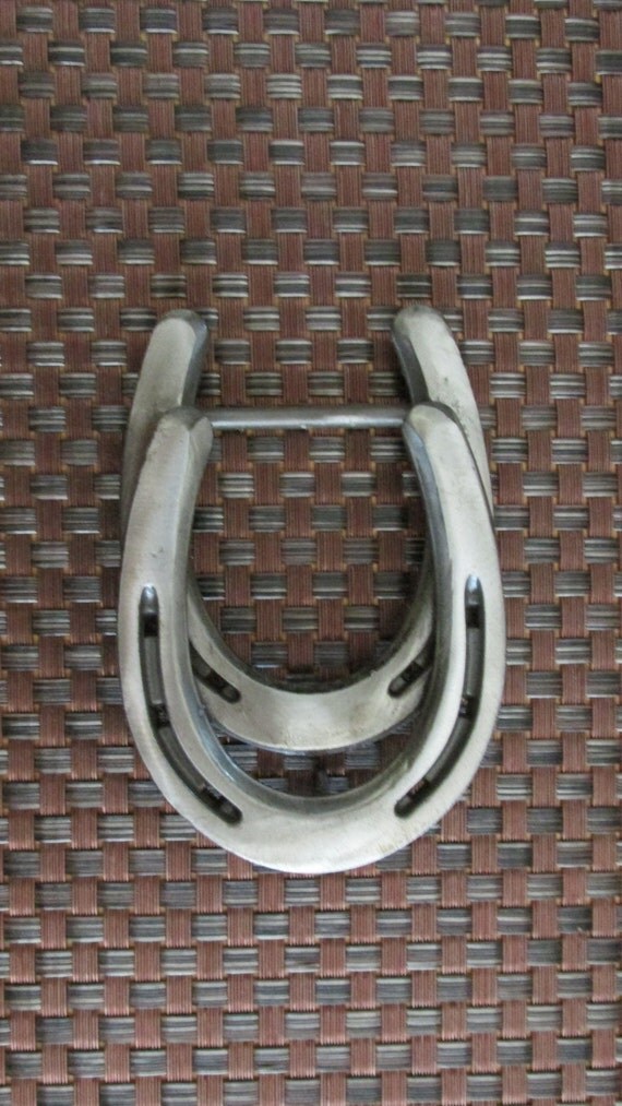 Double Horseshoe Belt Buckle All Metal