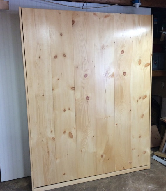 Queen Pine Murphy Bed by OldhamWood on Etsy
