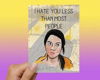 April Ludgate Parks and Recreation Funny Love Card