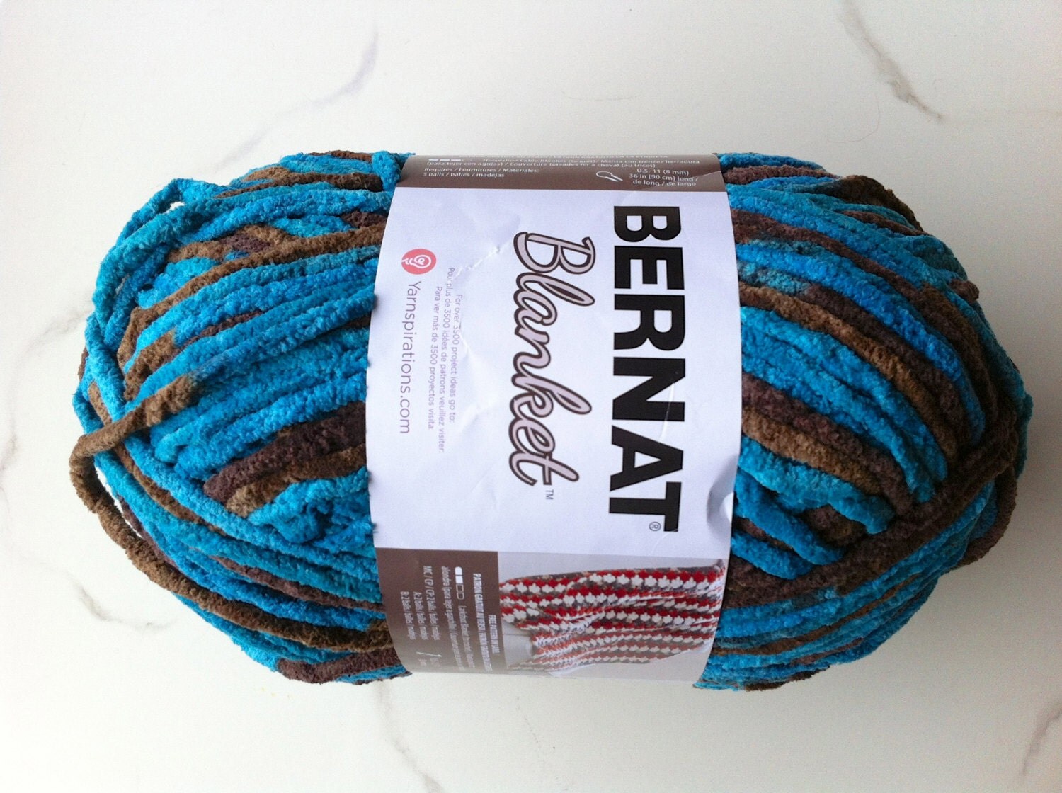 MALLARD WOOD Bernat Blanket Yarn COLOR 10203 Big 10.5 oz Skein