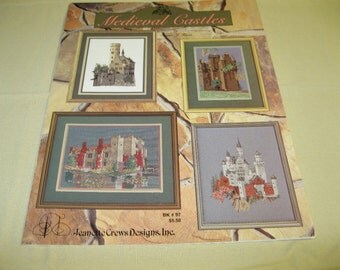 Medieval Castles Counted Cross Stitch Pattern Book