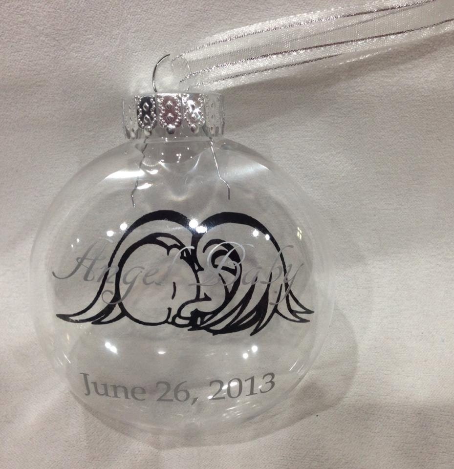 Personalized Angel Baby Christmas Ornament for Kim