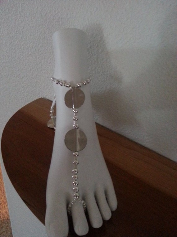 Silver Barefoot Sandals by BlueGs on Etsy