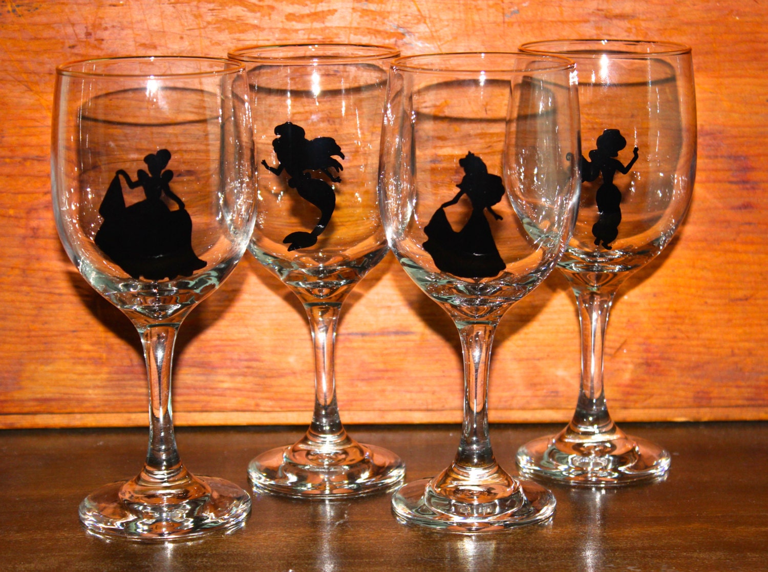 disney wine glasses
