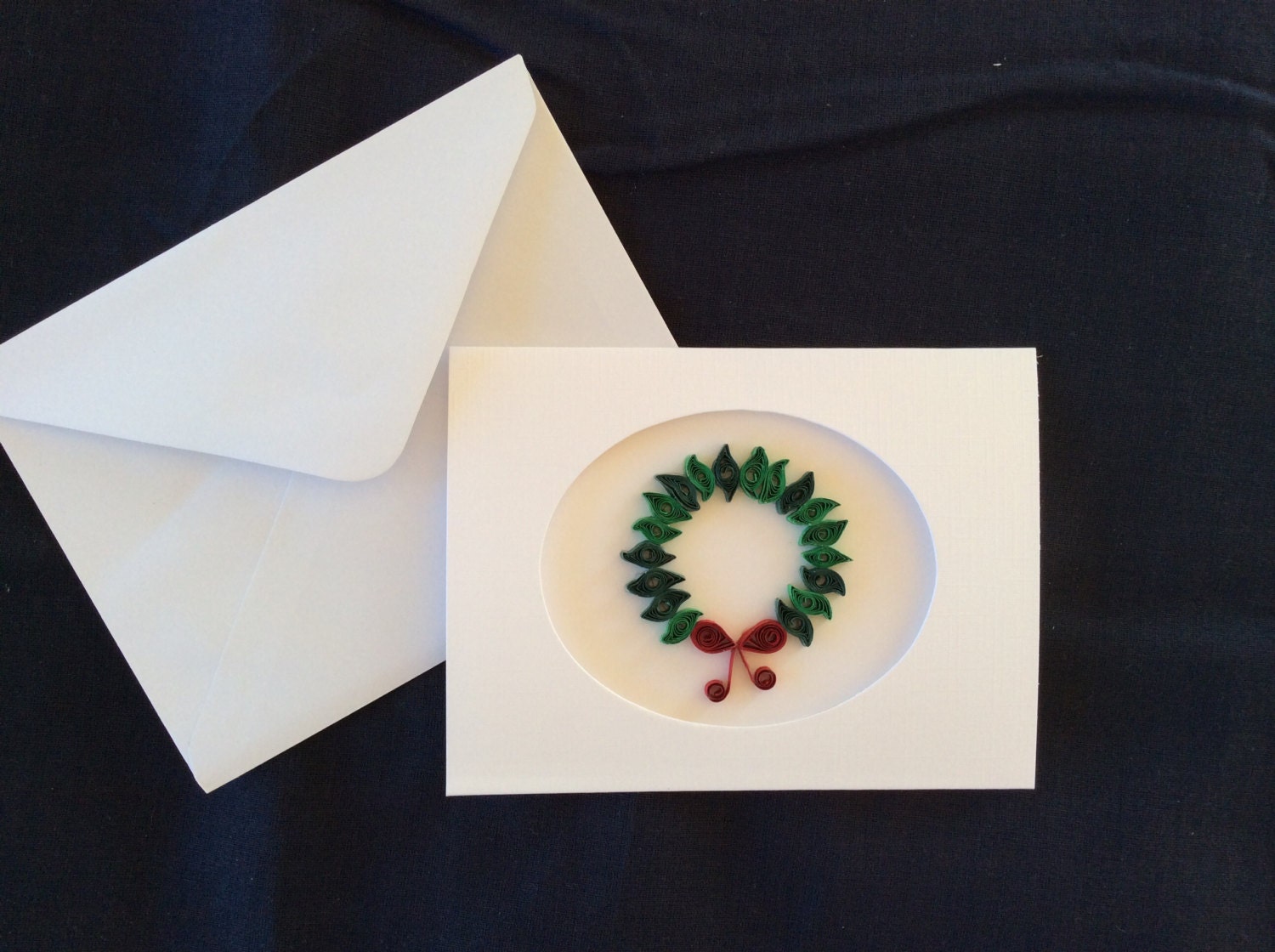 Quilled Wreath Christmas Card