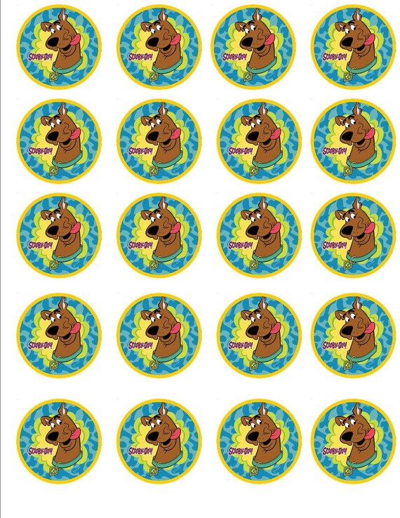 Scooby Doo Printable Birthday Party Cupcake by NewEnglandPaperCo