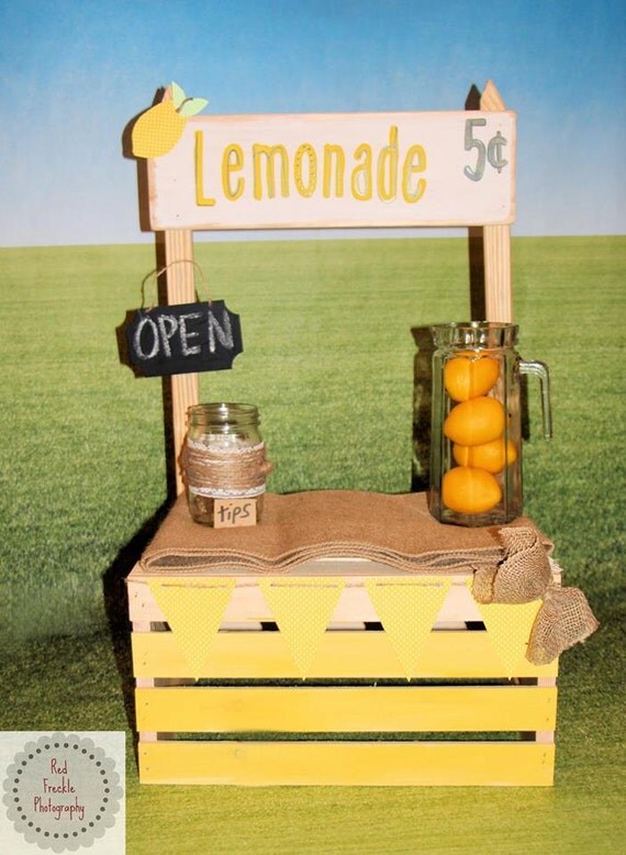 Cute Lemonade Stand Booth Photo Prop By Redfreckleboutique On Etsy