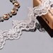 Width 3.15 inches ivory/red/white lace trim,flowers embroidered lace,floral lace trim for bridal veil,trim lace for DIY dress(106-8)