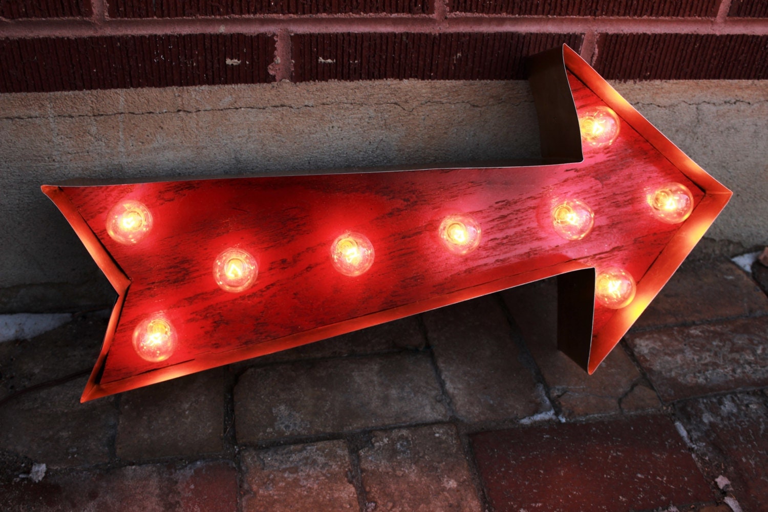 Red Arrow Light Vintage Arrow Sign Light Ampersand Sign