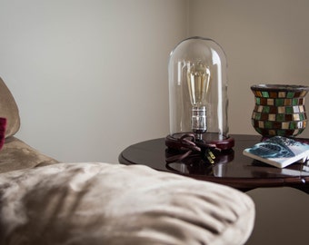 Glass Enclosed Edison Bulb Desk Lamp