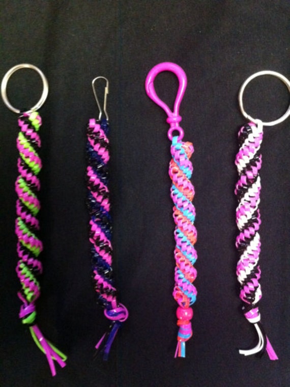 Items similar to Multi colored handmade craft lace keychains on Etsy