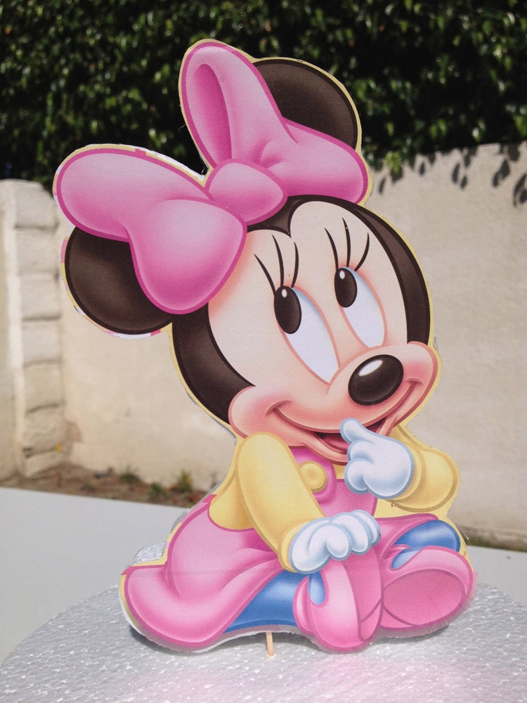 baby minnie mouse cake topper for baby shower