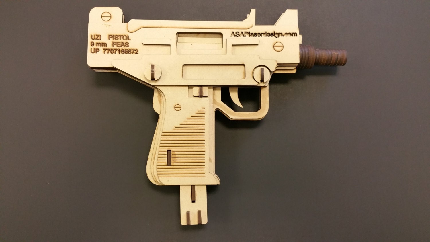 Micro Uzi Toy Gun by asapLaserDesign on Etsy