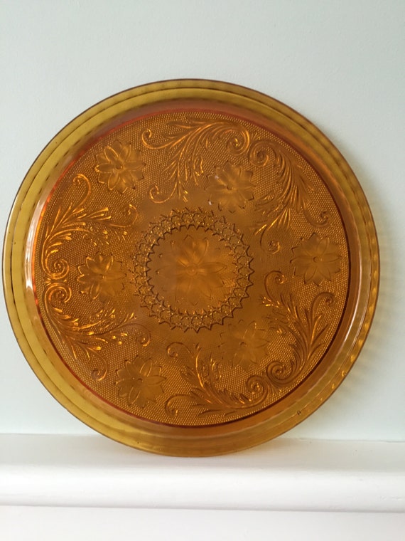 Indiana Sandwich glass Tiara pattern 10.25 inch tray