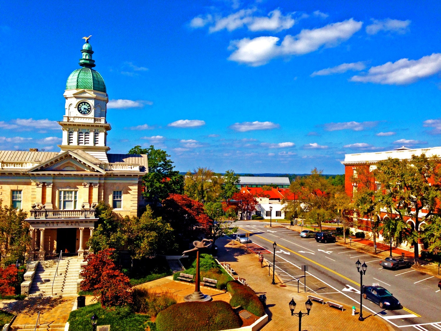 Fall In Downtown Athens Georgia.