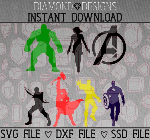 Download Avengers SVG DXF SSD Files