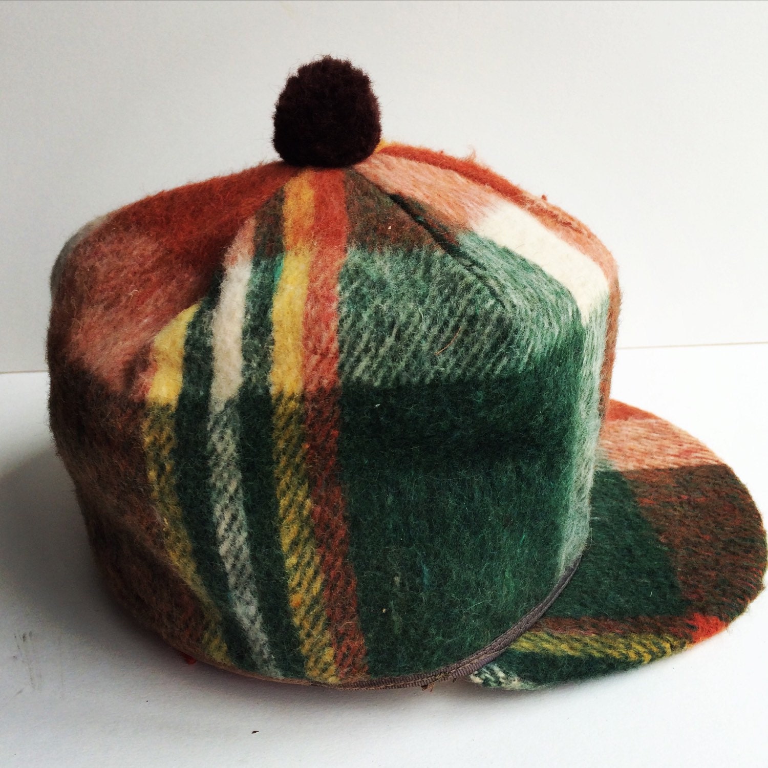 Vintage Hunting Cap/ Plaid Hunting Hat by RVTG on Etsy
