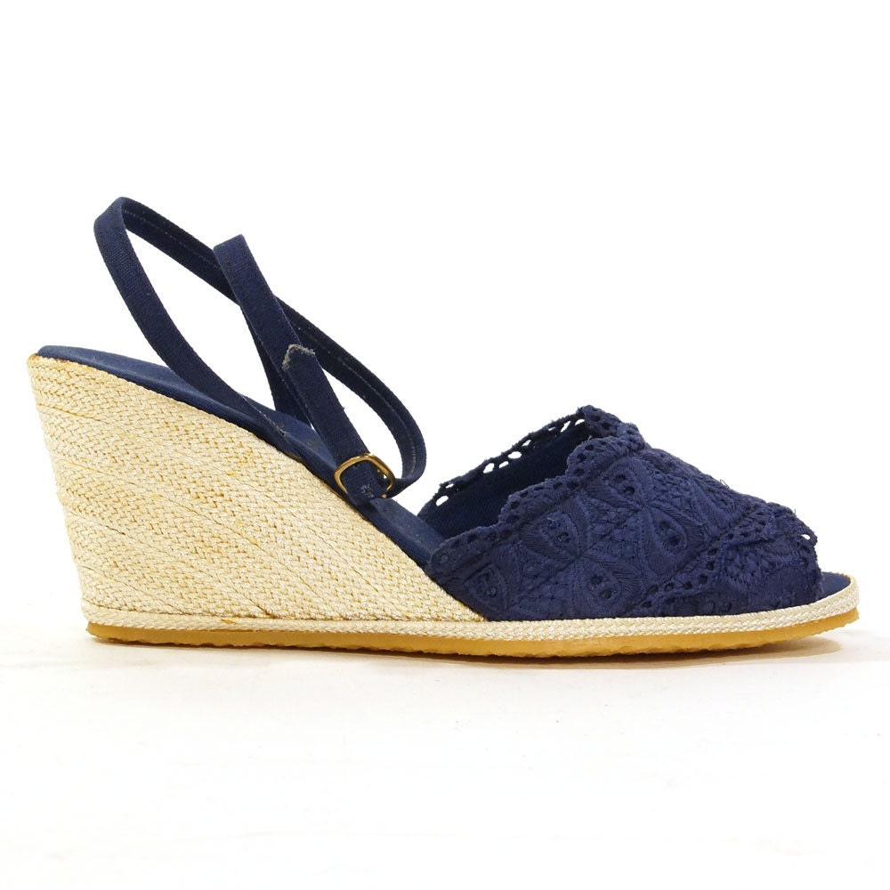 navy blue leather espadrilles