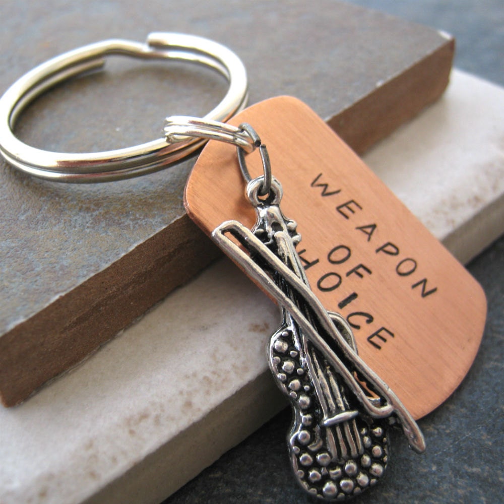 VIOLIN Keychain Weapon of Choice violinist gift orchestra