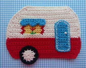 Camper Potholder - CROCHET PATTERN INSTANT Download