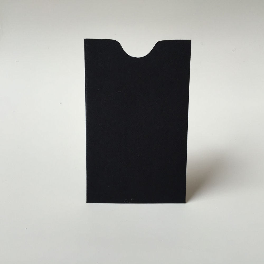 100 Black Mini Envelopes Small Black Envelope Open End