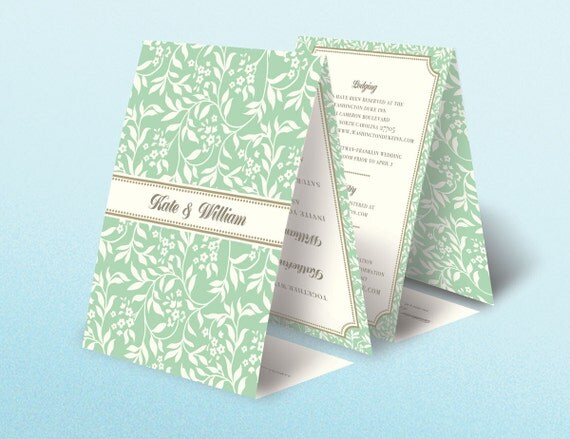 Fold And Seal Wedding Invitations 2