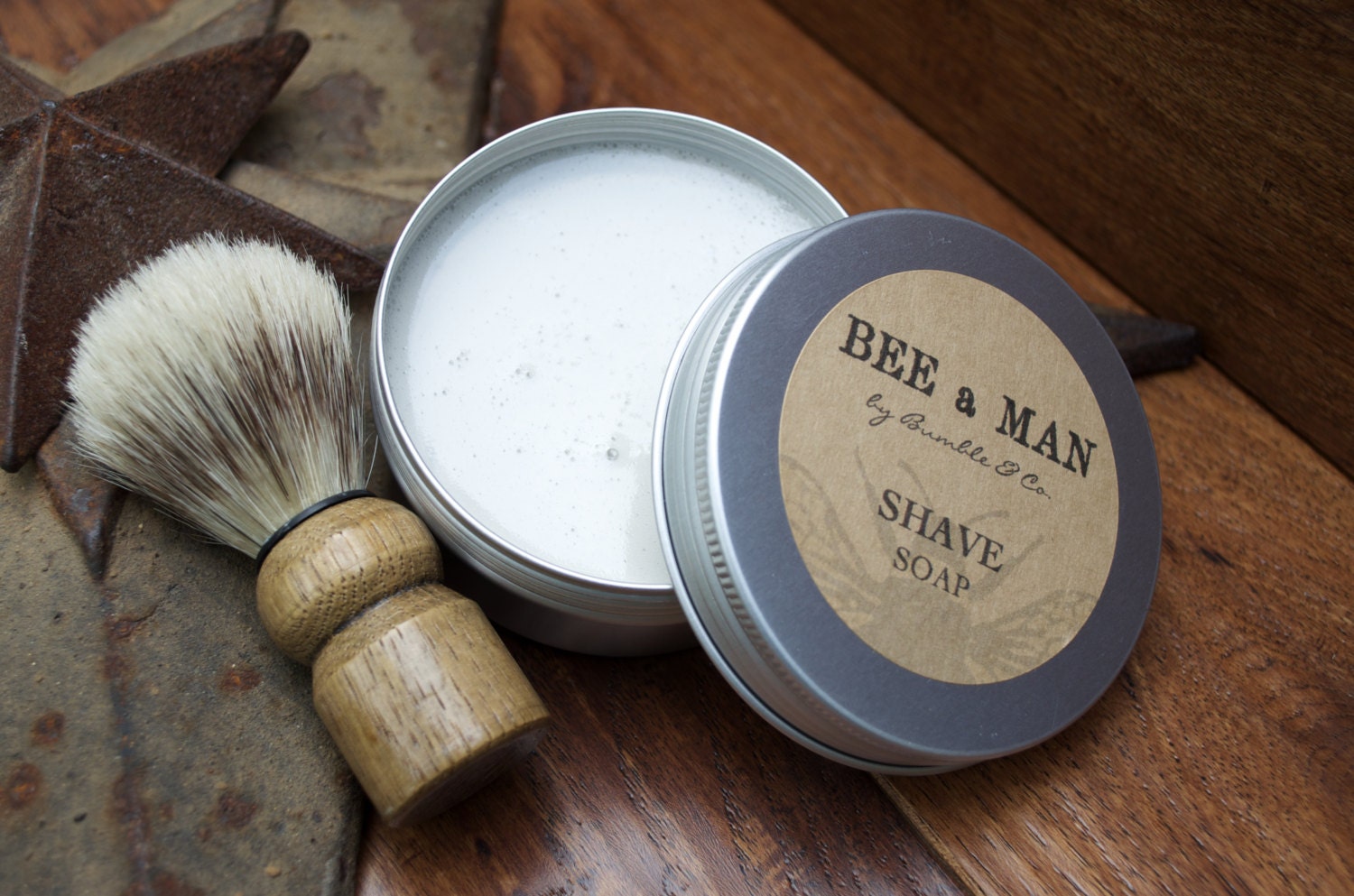 MENS Shave Set Shaving Soap Traditional Wet by BumbleandCo