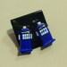 Tardis stud earrings