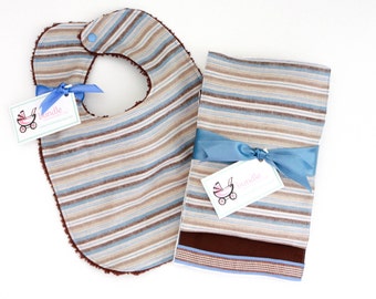 Burp the Baby Hampton Stripe Set