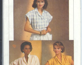 Simplicity Misses SHIRT in Two LengthsEasy To Sew Vintage Sewing Pattern 6804 Size H 6-8-10 UNCUT