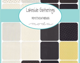 LAKESIDE GATHERINGS PRINTS - Moda Fabric Charm Pack - Five Inch Quilt Squares Quilting Material Blocks