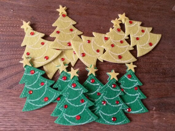 christmas tree embellishments christmas stickers felt mini christmas tree embellishments christmas stickers felt mini