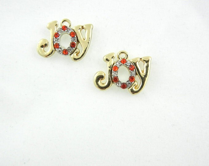 Pair of Gold-tone Joy Charms