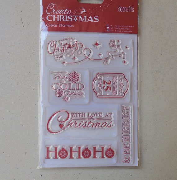 Create Christmas Clear Stamps By docrafts by Funscrappers on Etsy