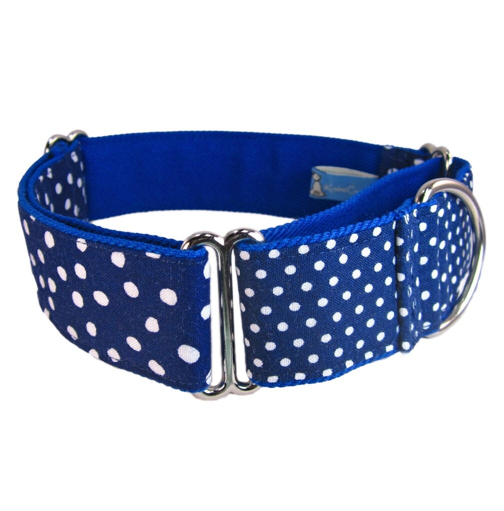 Dog Martingale Collar Navy Blue Dog Collar Collar for