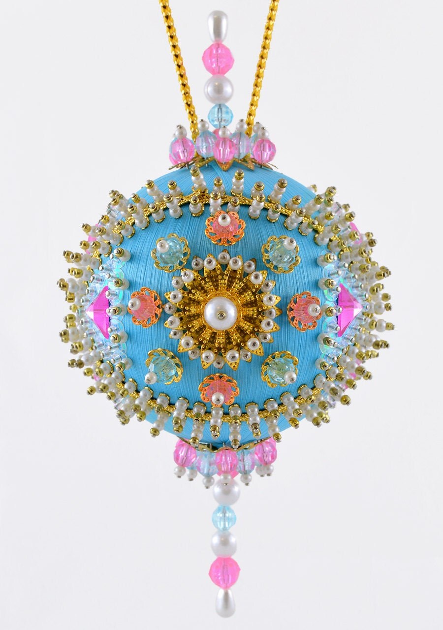 beaded ornament kits aqua reef satin beaded ornament kit beaded ornament kits aqua reef satin beaded ornament kit