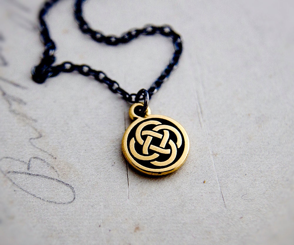 Celtic Knot Necklace Celtic Pendant Celtic Charm by PoleStar