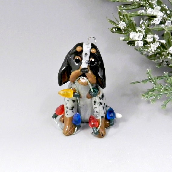 bluetick coonhound figurine