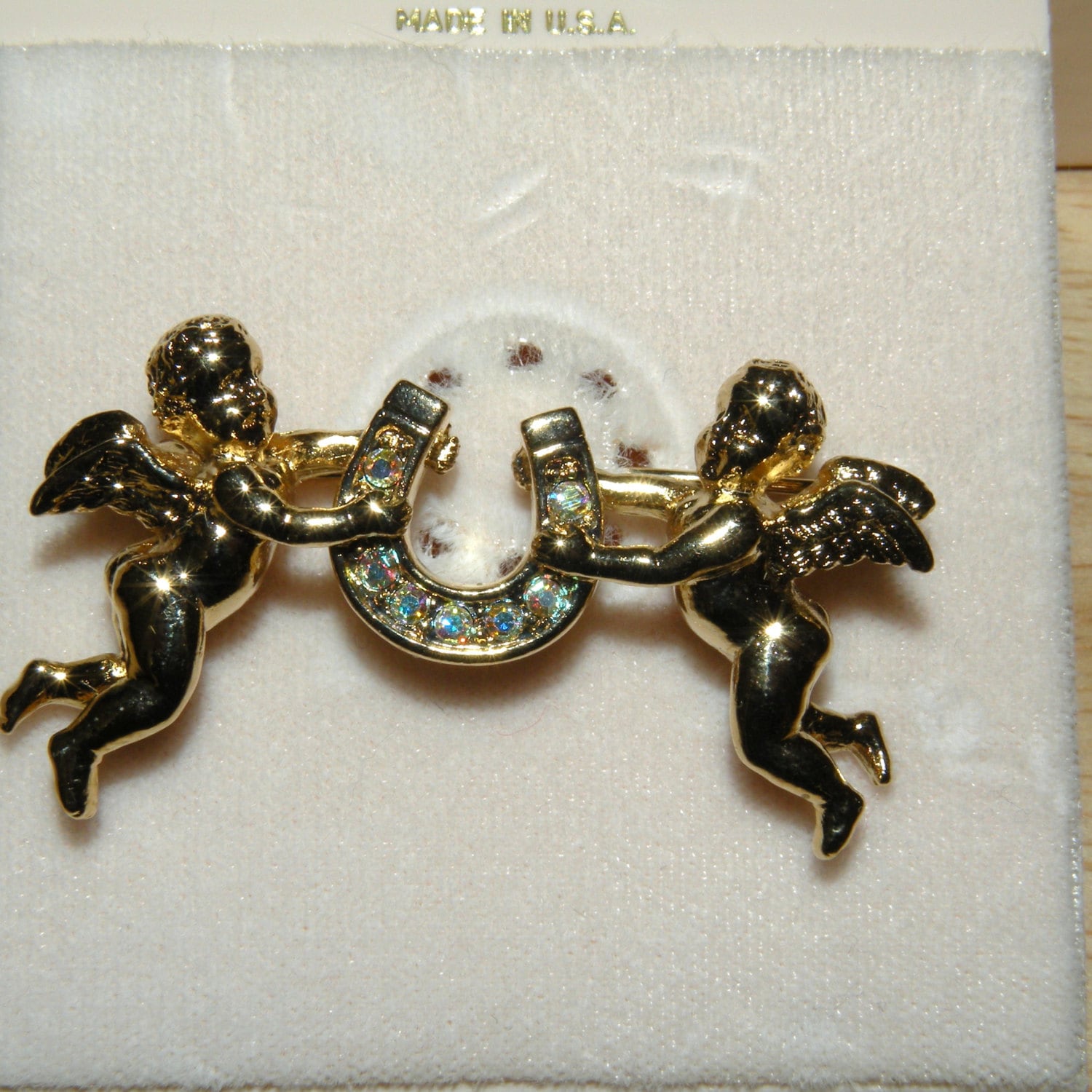 Kirks Folly Cherub Brooch Haute Juice