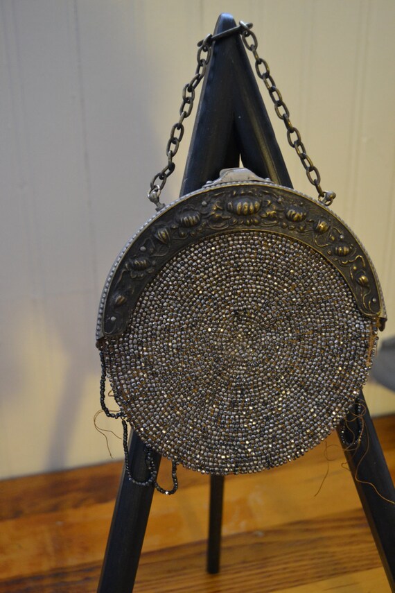 Vintage Beaded Evening Bag For Repair or Parts