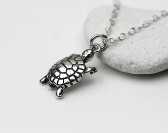 Sterling Silver Turtle Necklace
