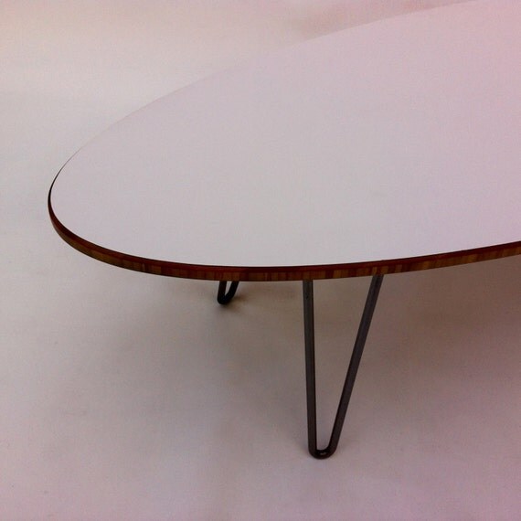 mid century modern surf board coffee table in your choice of mid century modern surf board coffee table in your choice of