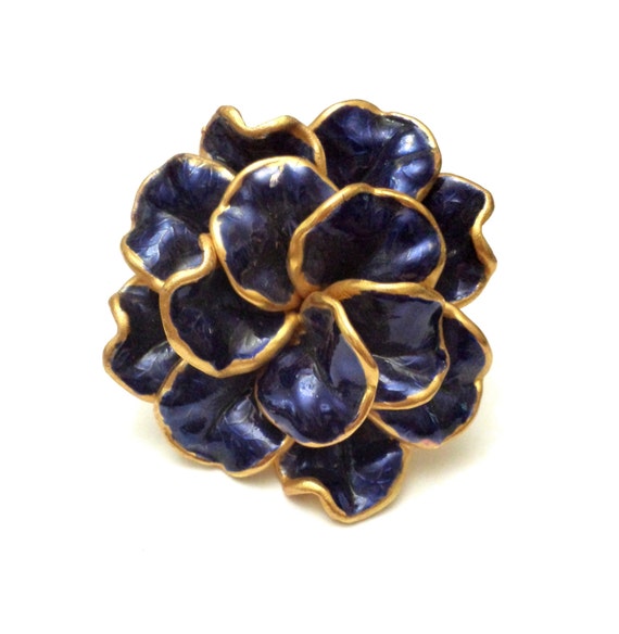 Vendome Brooch Vintage Vendome Flower Brooch by Kitschtopia