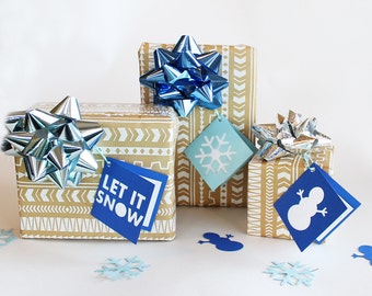 print and fold holiday gift tags