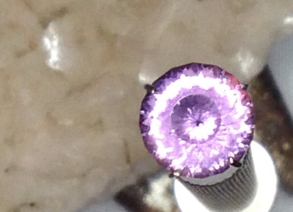 USA Hand Cut 2 Carat Natural Rose De France Amethyst Portuguese Cut Round Brilliant Cut VS Wholesale for Pendant or Ring