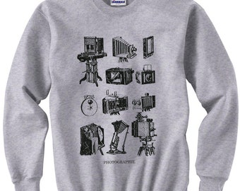 photographer shirt - photographer gift - photography gifts - sweatshirt - camera shirt - vintage camera - camera gifts - photo -PHOTOGRAPHIE